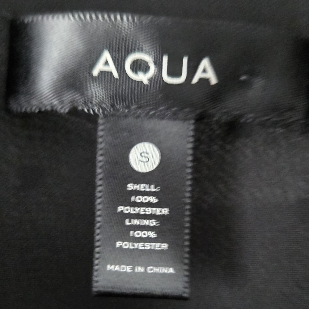 Aqua Black Dress with Gold Dots size S - Picture 10 of 10